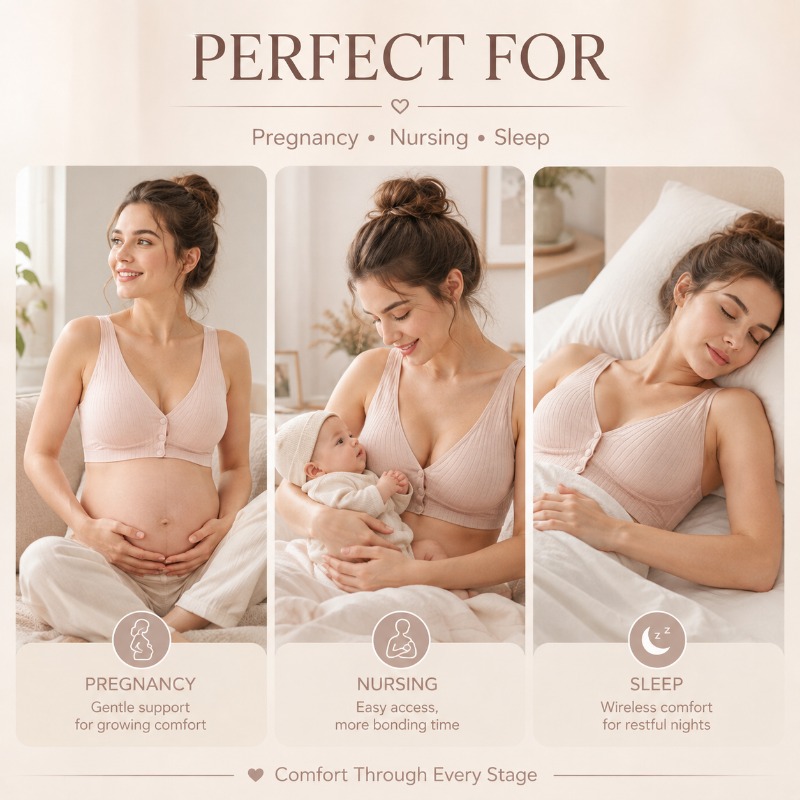 บราให้นมบุตรสำหรับผู้หญิง บราไ - Nursing Bra Sleep บทวิจารณ์และราคา