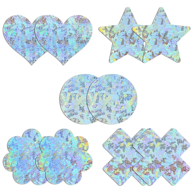 5 คู่ Glitters Pasties หัวนมคร - Nipple Cover Pasties บทวิจารณ์และราคา